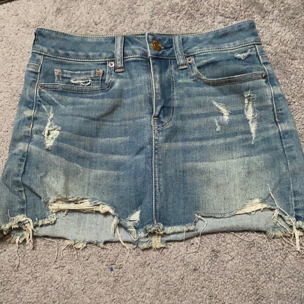 Jean miniskirt